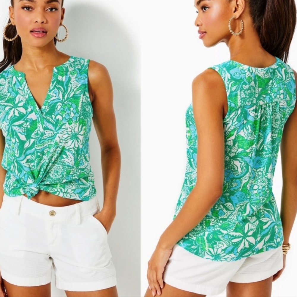New Lilly Pulitzer Dev top Safari Sangria large